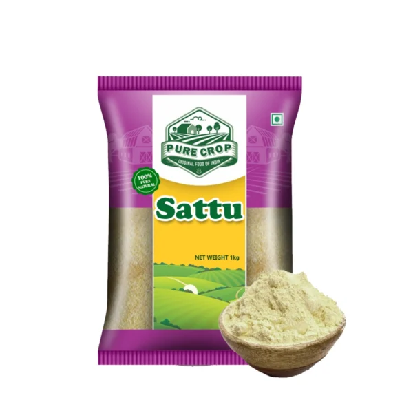 PureCrop-Sattu A mound of clean, fine white granulated crystals of Pure Crop Sugar.